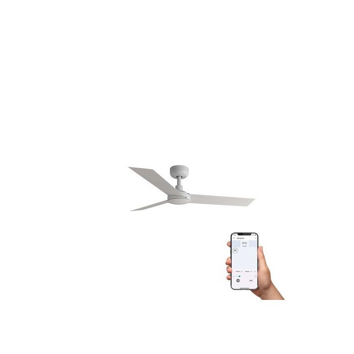 CRUISER S Ventilador blanco Tuya ventilador de techo Faro Cruiser