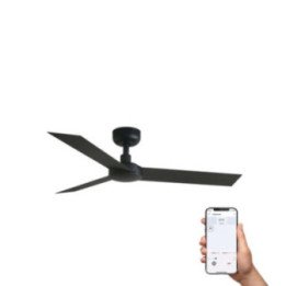 CRUISER S Ventilador negro Tuya ventilador de techo Faro Cruiser