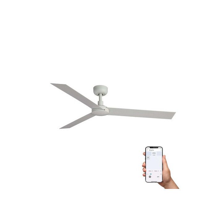 CRUISER XL Ventilador blanco Tuya ventilador de techo Faro Cruiser