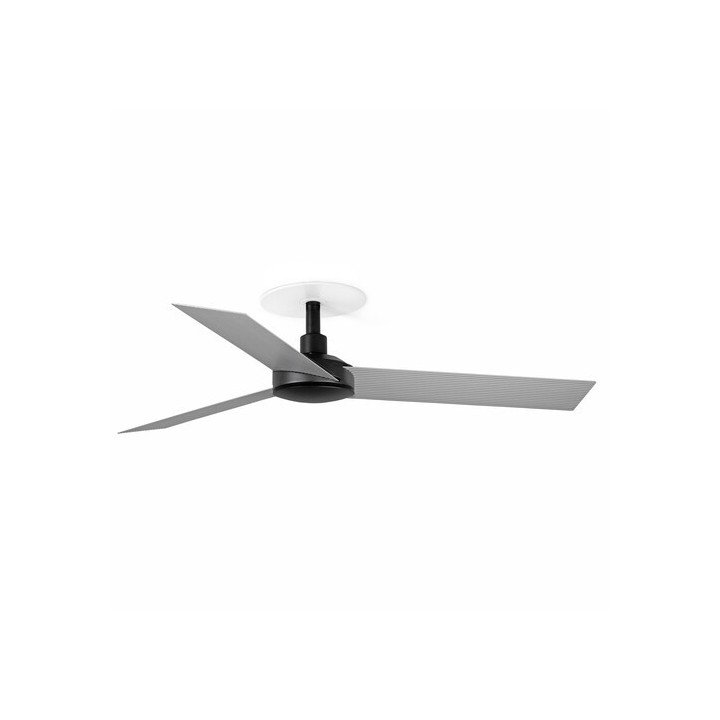 CRUISER RECESSED S Ventilador negro/aluminio ventilador de techo Faro Cruiser